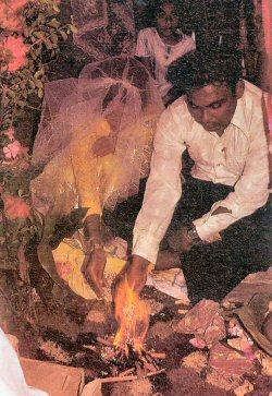 Most religious faiths give a prominence to the sacred fire, Guyana