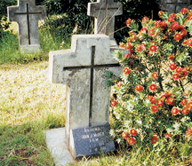 Fr. McIver’s gravesite