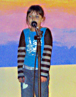 'I think it's more important to care about the poor than about me because I have what I need and they don't... I think all of our school is happy for what we did to help the poor.' Jessica Howes (Gr. 3)