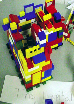 This village represents a village that was ravaged by the tsanami and for which the students raised funds to help rebuild.