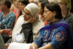 Participants representing all major religious traditions and all regions of the world address the theme, 'Confronting Violence and Advancing Shared Security'. Religions for Peace Eighth World Assembly. Photos credit: Religions for Peace.