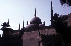 The sun had just set in the west and the evening call to prayer began to rise from every minaret in Cairo. Allah Akbar! CREDIT www.bigfoto.com/copyright.htm