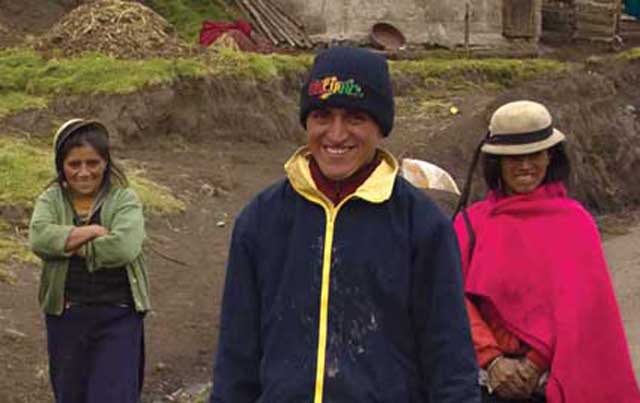 After the Congress, these delegates visited some of the Indigenous communities that Scarboro accompanies on the slopes of Mount Chimborazo