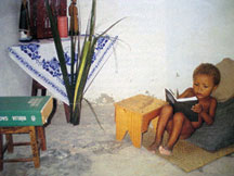 The Sisters knew Dimas since he was two years old and lived across the street from them. He visited every day for meals and enjoyed spending time reading in the Sisters’ chapel. (1991)