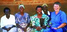 Mary Olenick with women from her community in Malawi where she served for six years. In 2007, Mary returned to Canada to coordinate Scarboro’s Lay Mission Office along with lay missioner Kate O’Donnell.