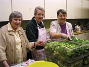 L-R: Sr. Cecile Turner, Out of Cold volunteer Margaret McAndrew, and Sr. Joan Missiaen.