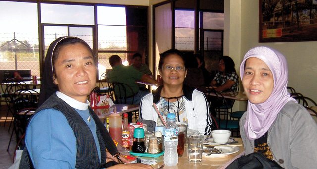 Salvacion Toca MSC, Lorie, and Lorelei Madrona-Panacawan.