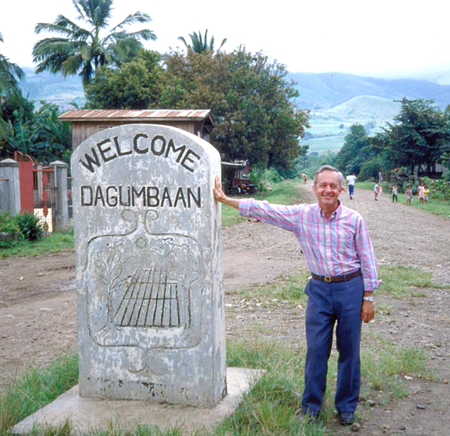 Fr. Mike Traher in the Philippnes where he served for 10 years until 1984