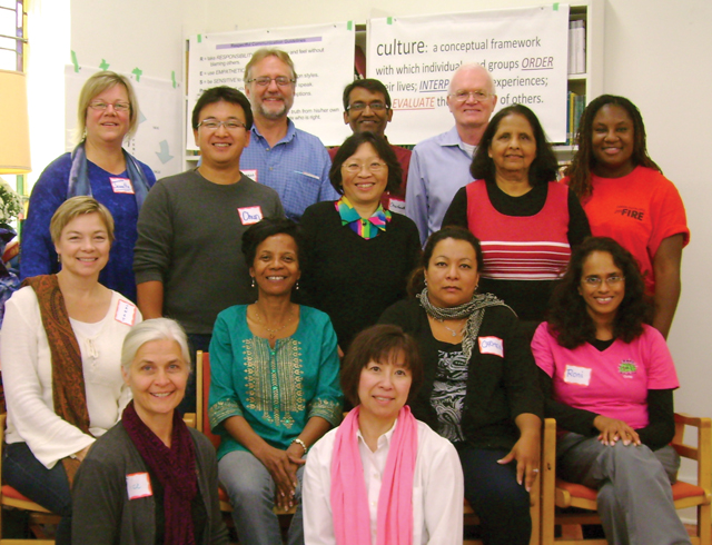 Training session for the ecumenical and diverse team of facilitators and designers of the DUIM program.