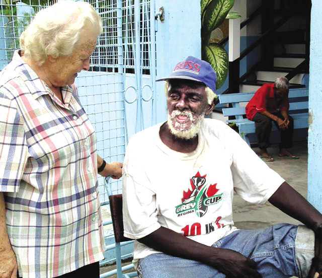 Sister Doris MacDonell in Guyana...visiting and consoling the elderly in their sickness at home and in hospital