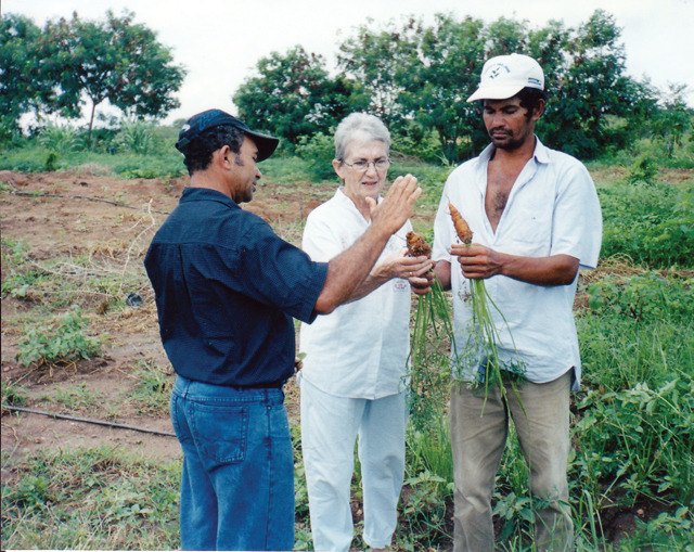 Sr. Clarice Garvey in Brazil... supporting farmers who struggle for rights to the very land they laboured on for many years.