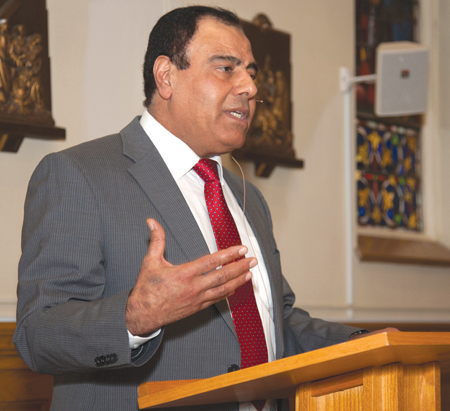 Palestinian doctor Izzeldin Abuelaish, who five years ago lost three daughters and a niece to shelling from Israeli tanks in Gaza, delivers a message of hope and healing as part of the annual Scarboro Missions/St. Jerome’s University (Waterloo, Ontario) co-sponsored Lectures in Catholic Experience. Scarboro Missions. January 19, 2014.