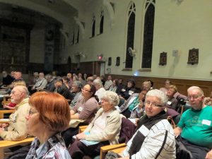Partial view of attendees in the SFM Chapel Partial view of attendees in the SFM Chapel