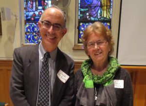 Speaker Rabbi Edward Elkin with event coordinator, Sr. Lucy Thorson of the SFM Interfaith Dept.