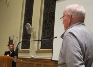 SFM Fr. John Carten thanking Imam Slimi