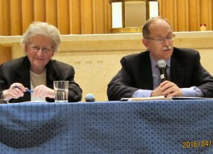 Dr. Schuller and Rabbi Frydman-Kohl took turns to make presentations.