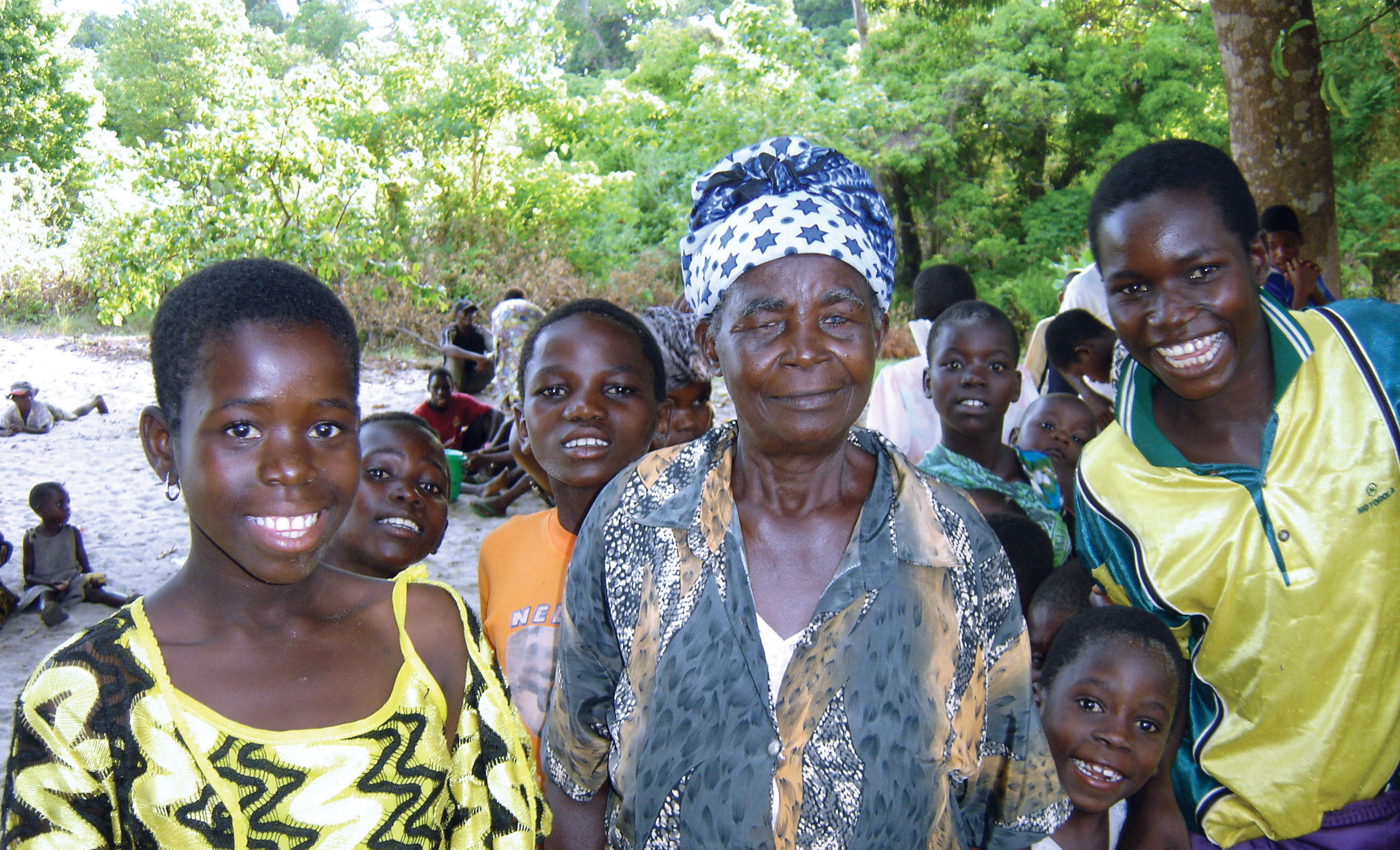 A grandmother and her charges. Malawi.